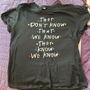 FRIENDS Black Kids T-Shirt with Colorful Dots